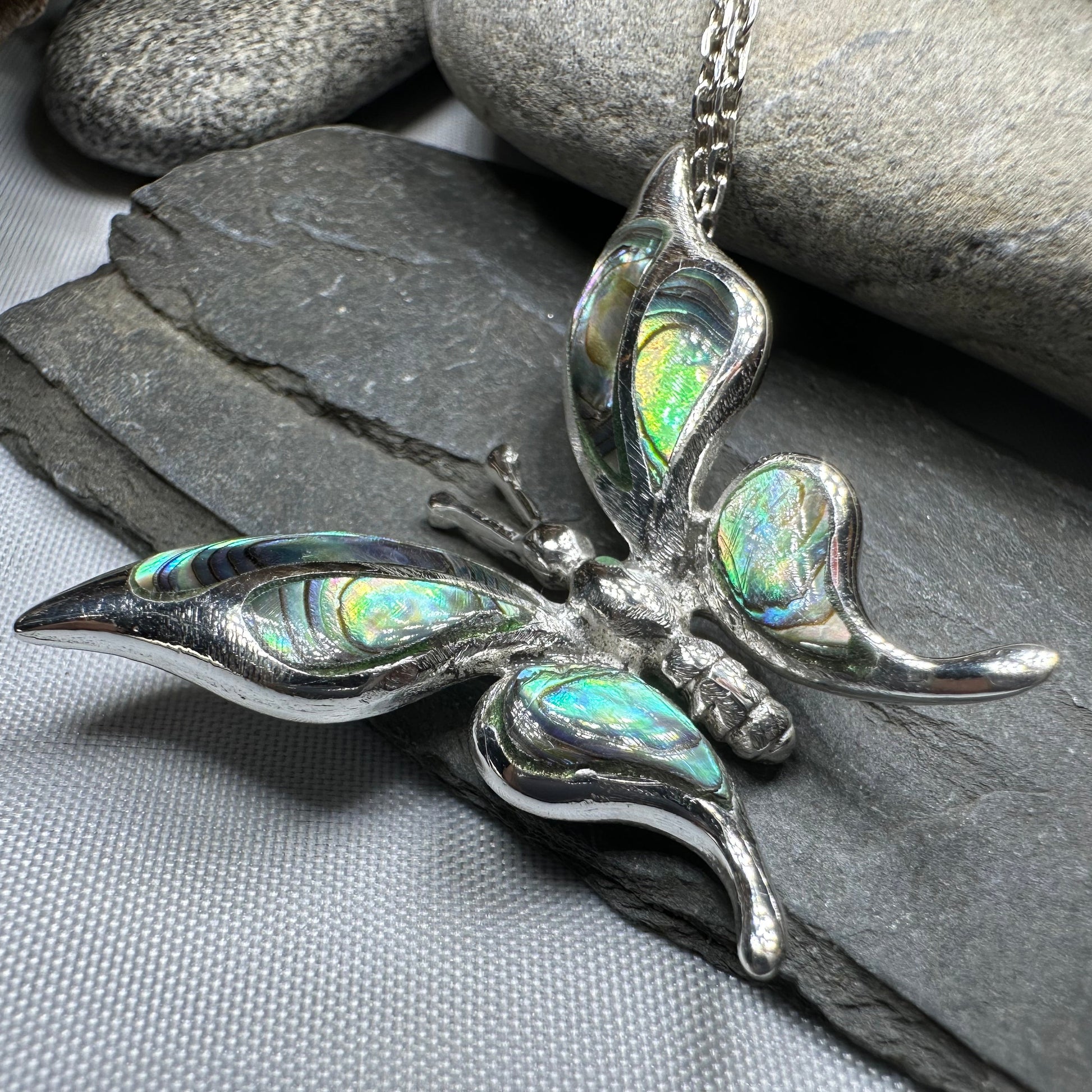 Brooke Butterfly Necklace in sterling silver