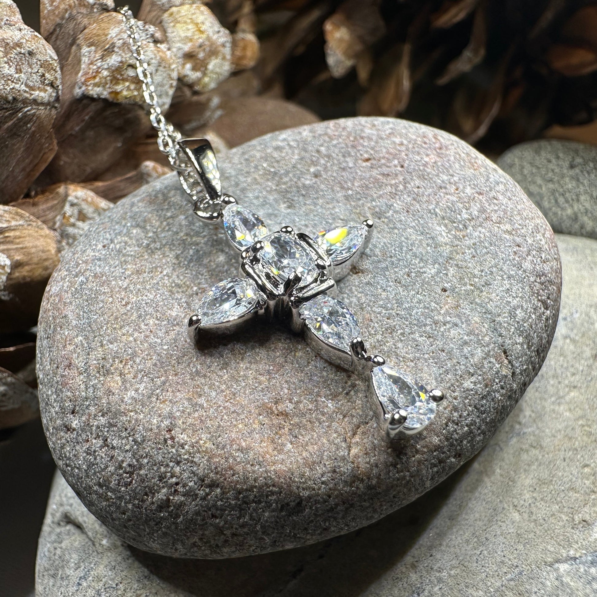 Clarice Celtic Cross Necklace — view 10