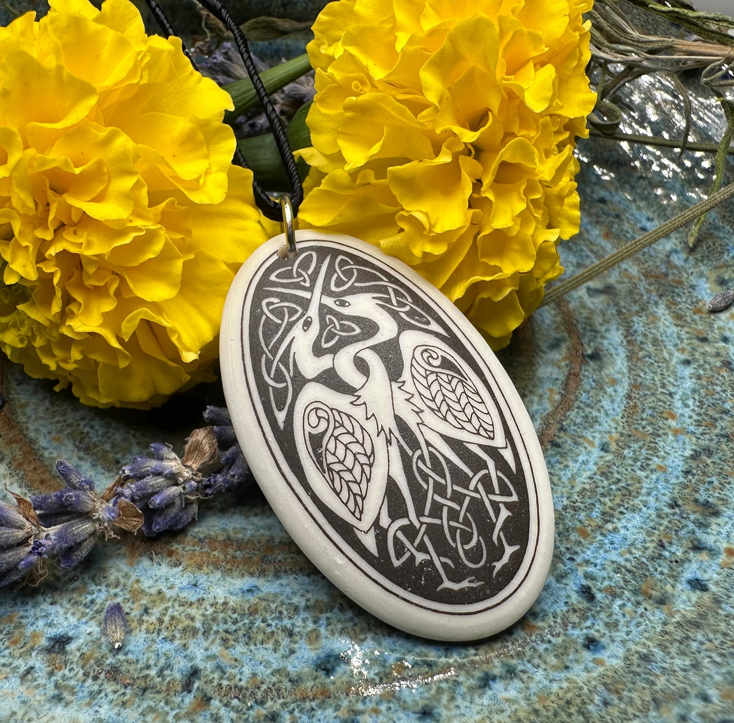 Artisan Celtic Birds Necklace - Handmade in the U.S.A.