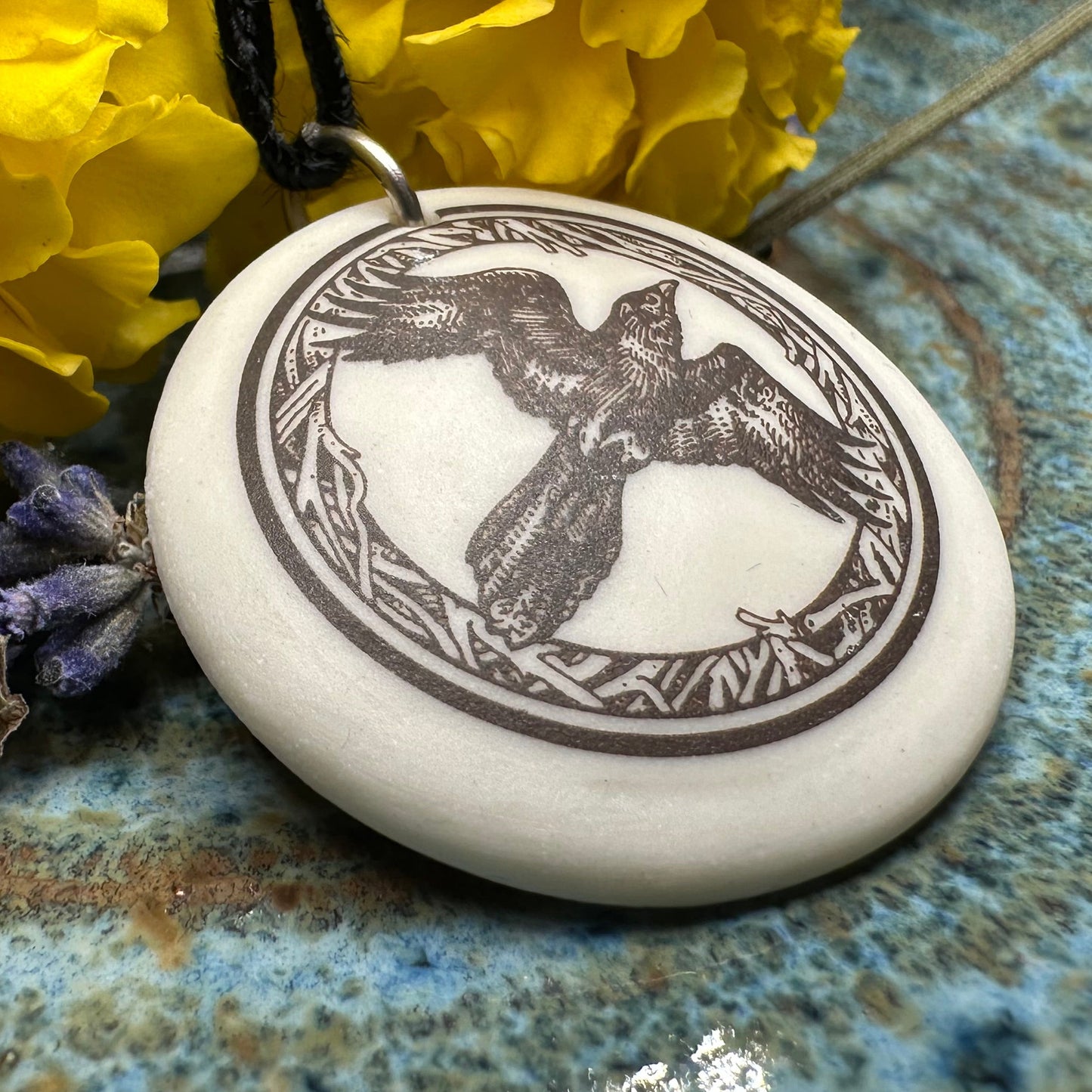 Artisan Raven Necklace - Handmade in the U.S.A.