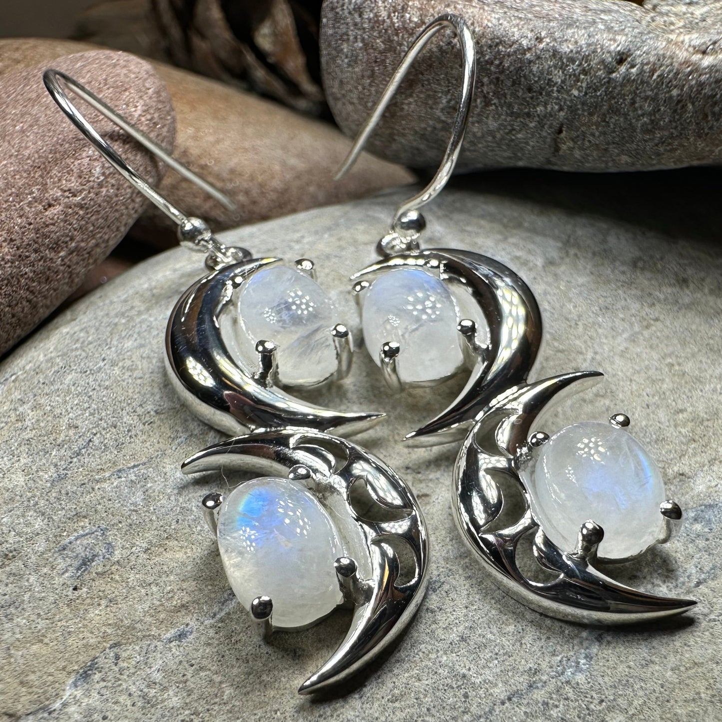 Mystic Dream Moonstone Earrings — view 7