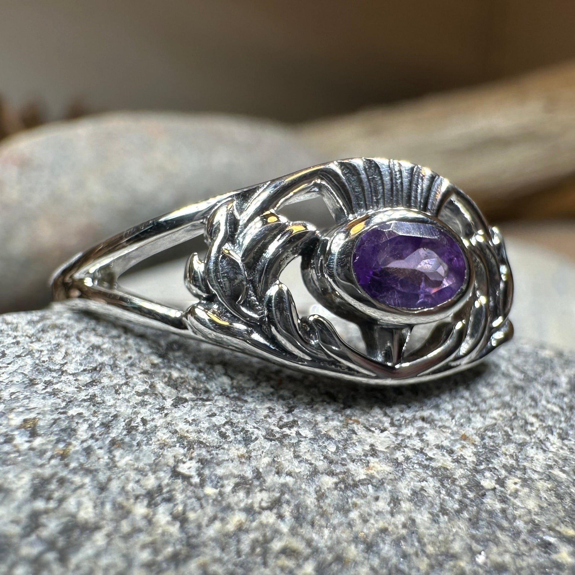 Sassenach Thistle Ring — view 14