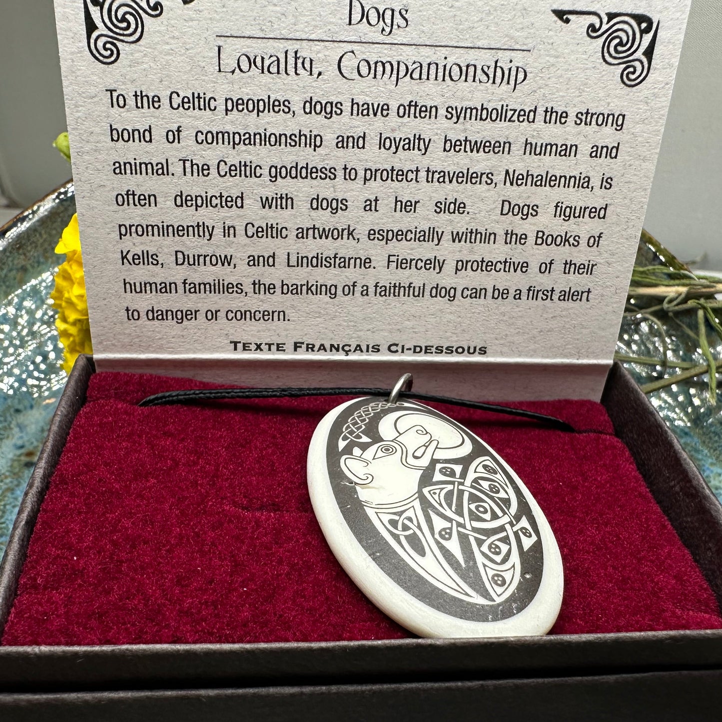 Artisan Celtic Dog Necklace - Handmade in the U.S.A.