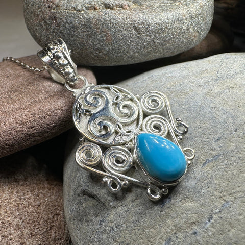 Load image into Gallery viewer, Lyria Celtic Triple Spiral Necklace in Sterling Silver
