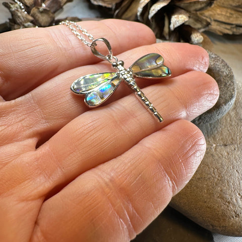 Load image into Gallery viewer, Shimmering Dragonfly Necklace

