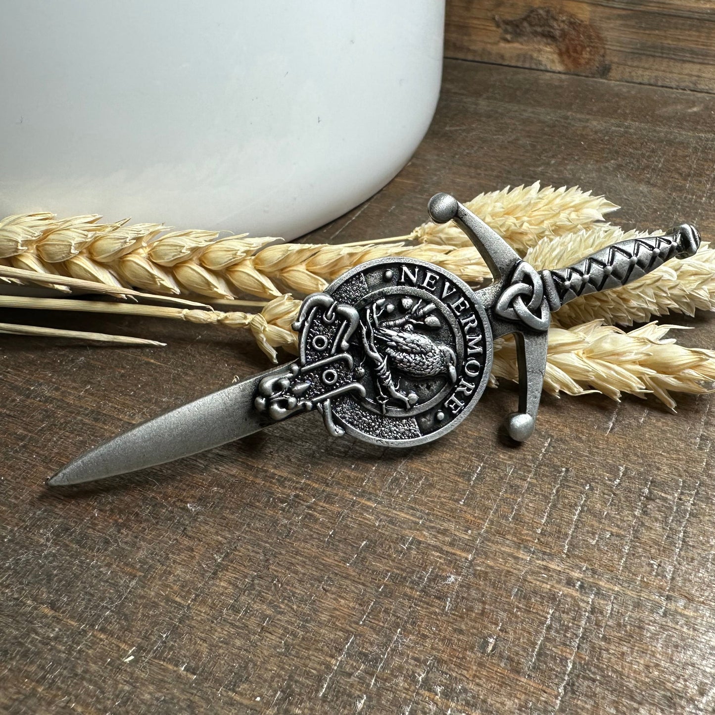 Nevermore "The Raven" Kilt Pin - Handmade in Scotland
