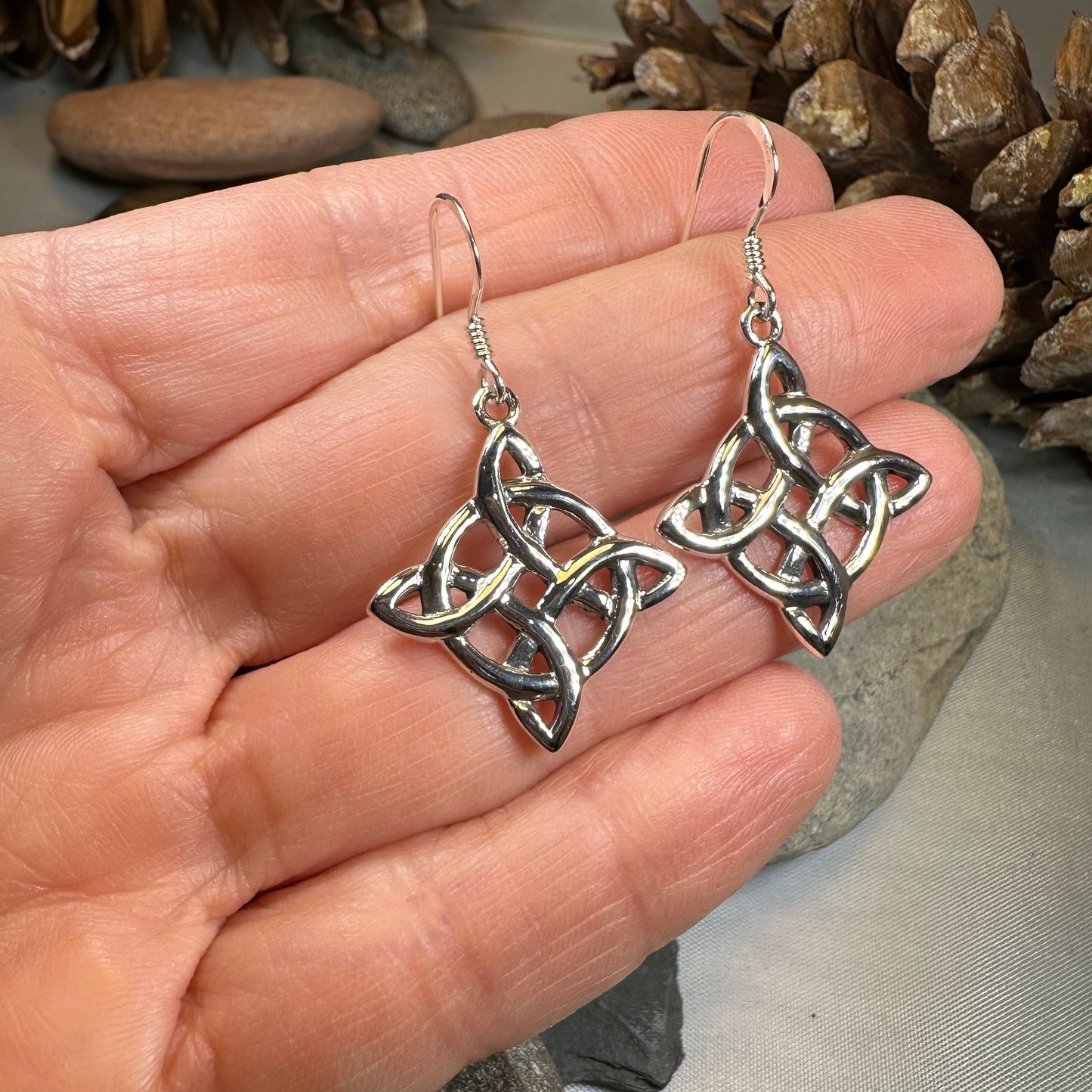Dynra Celtic Knot Earrings — view 4