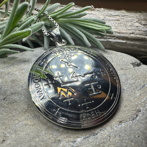 Load image into Gallery viewer, Archangel Samael Sigil Pendant
