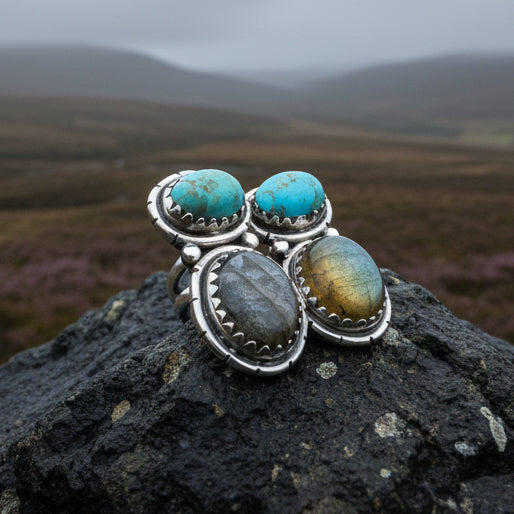 Desert Nights Post Earrings in Sterling Silver