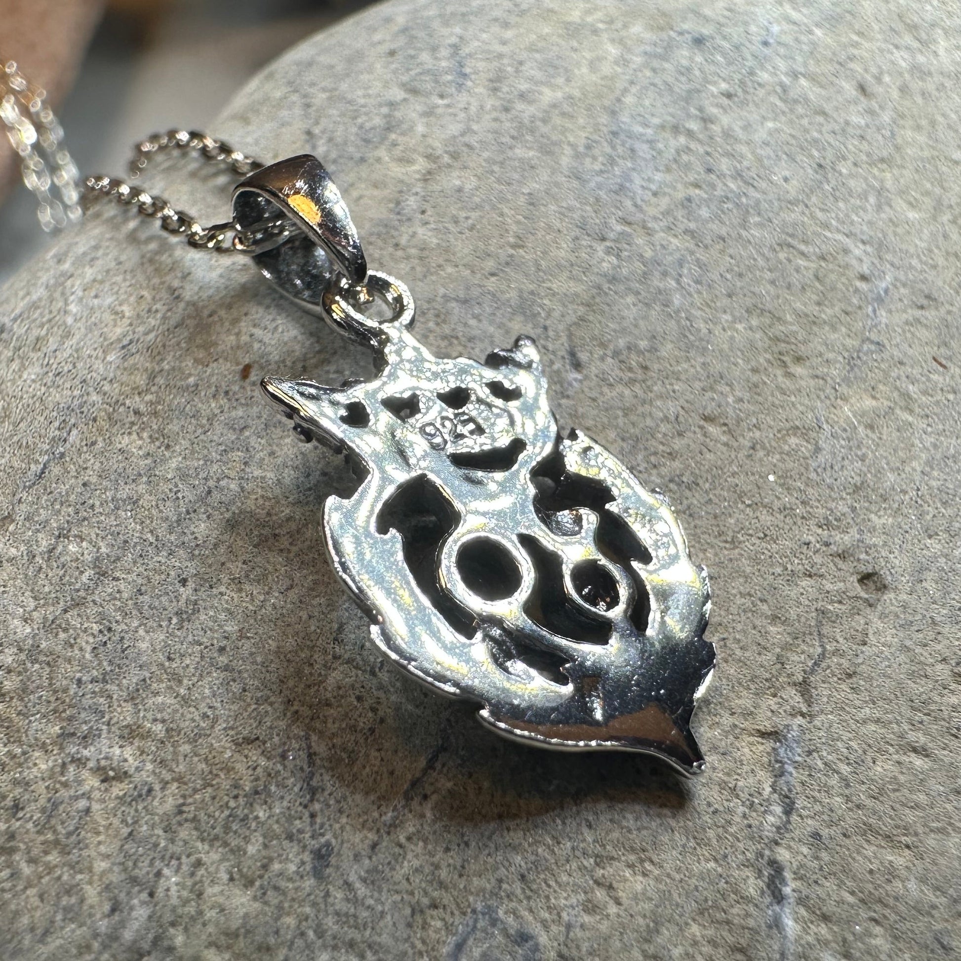 Petite Amethyst Scottish Luckenbooth Necklace — view 6