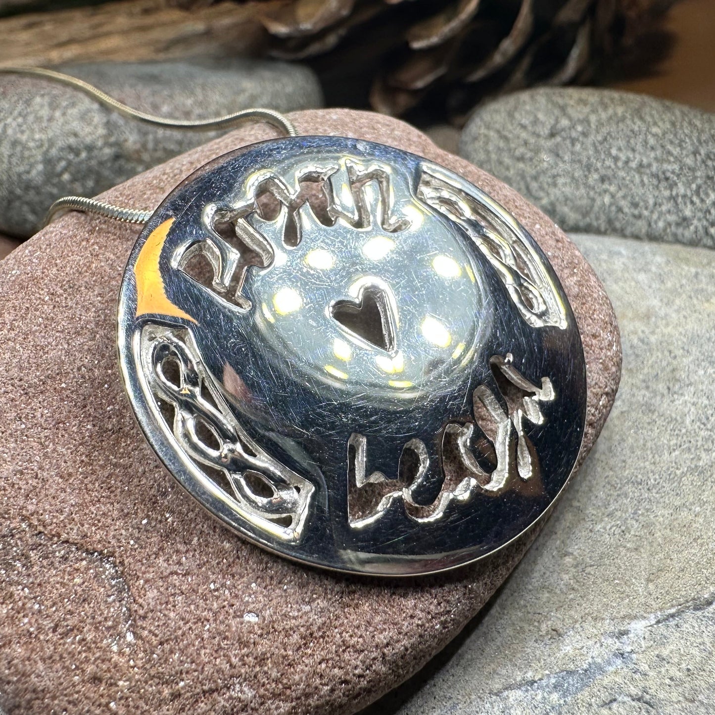 Scottish Gaelic "Little Kisses" Necklace - Handmade in Scotland — view 3