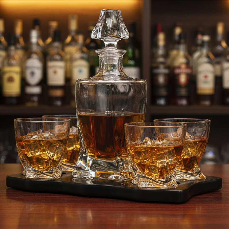 European Style Whiskey And Wine Decanter Premium Barware Gift