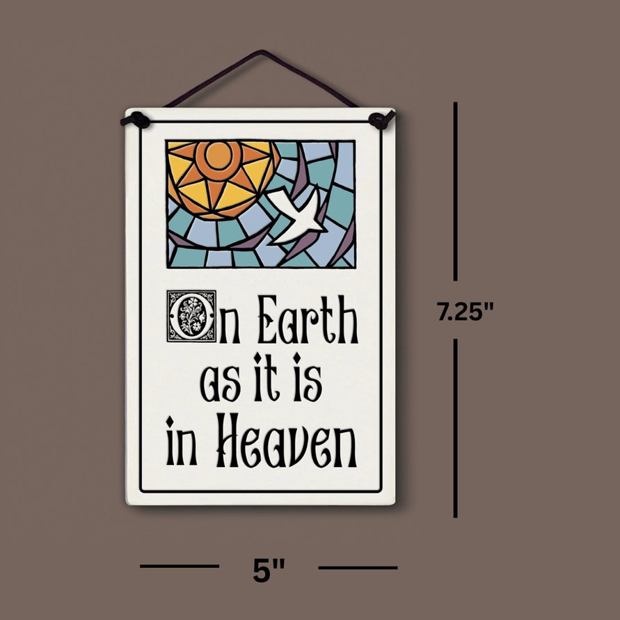 On Earth as it is in Heaven Lord's Prayer Wall Art