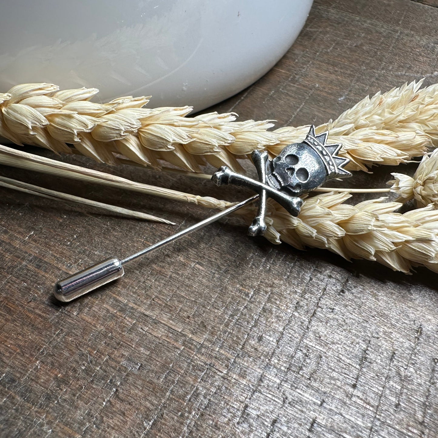 Scottish Skull "King Death" Tie Stick Pin