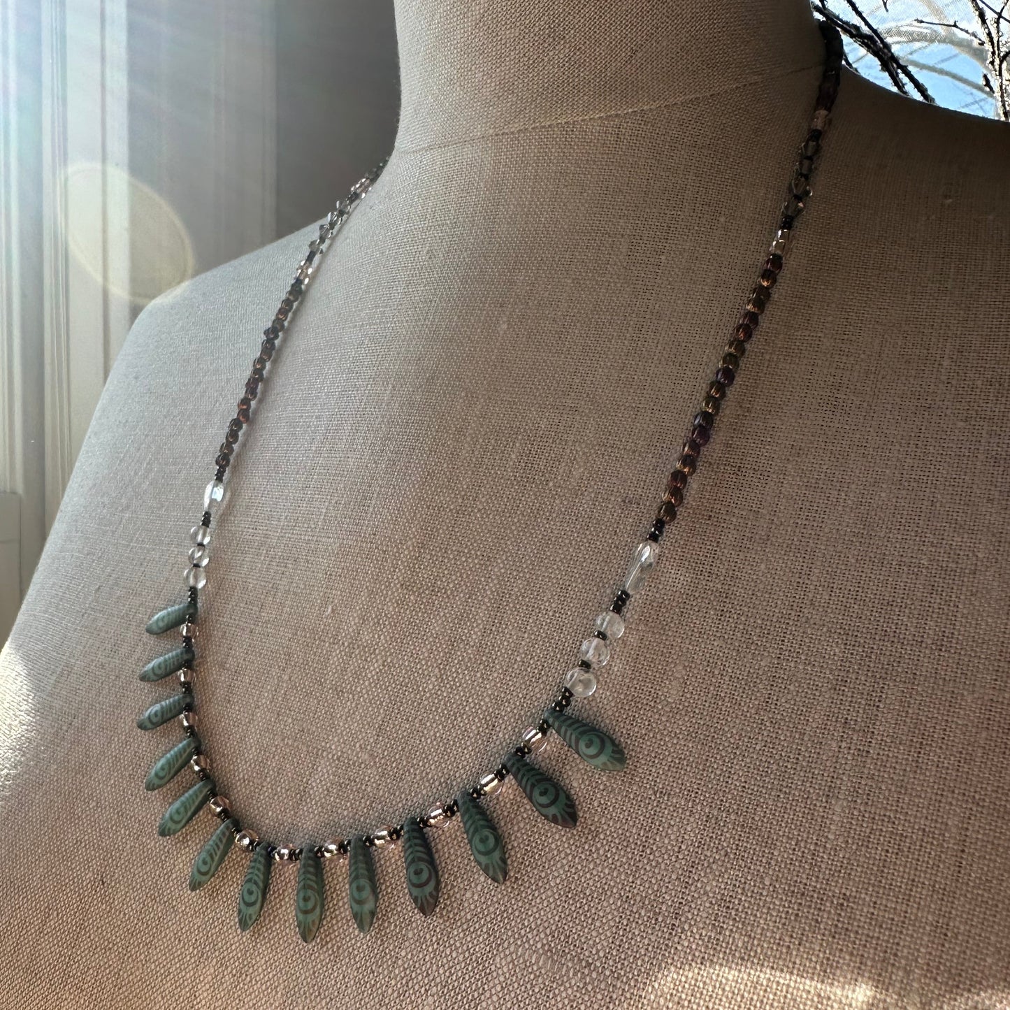 Irish Summer Crystal Necklace — view 5