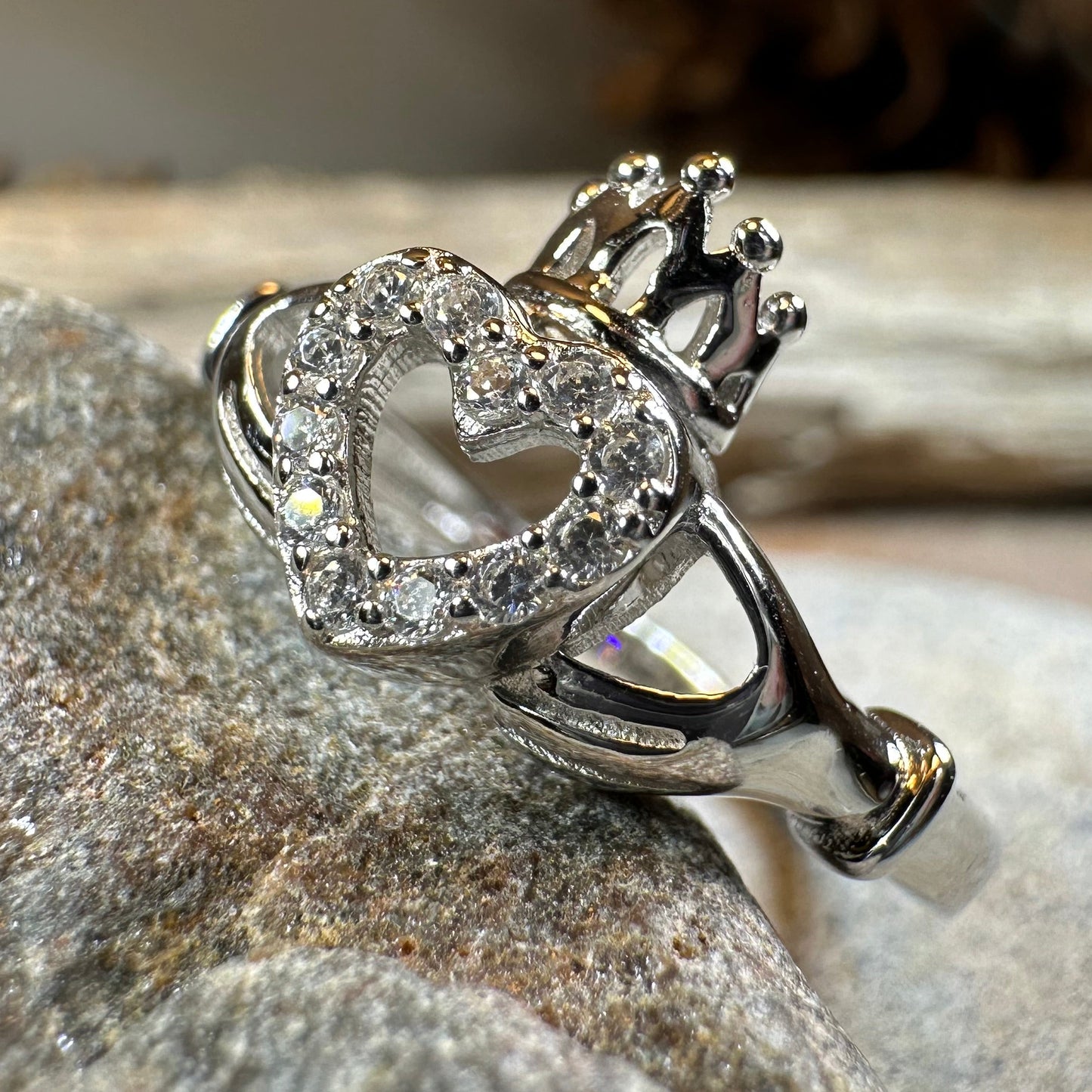Claddagh Princess Ring — view 3