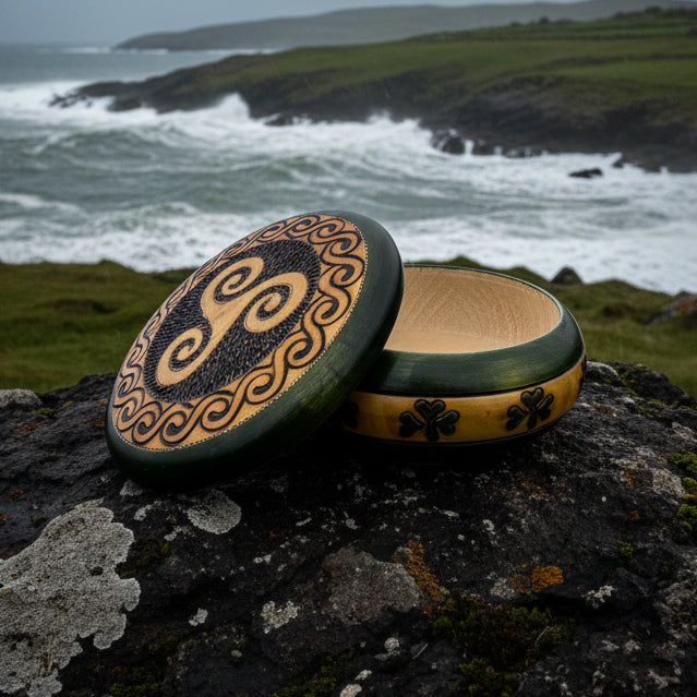 Celtic Celtic Spiral Keepsake Box - Handmade Wooden Box