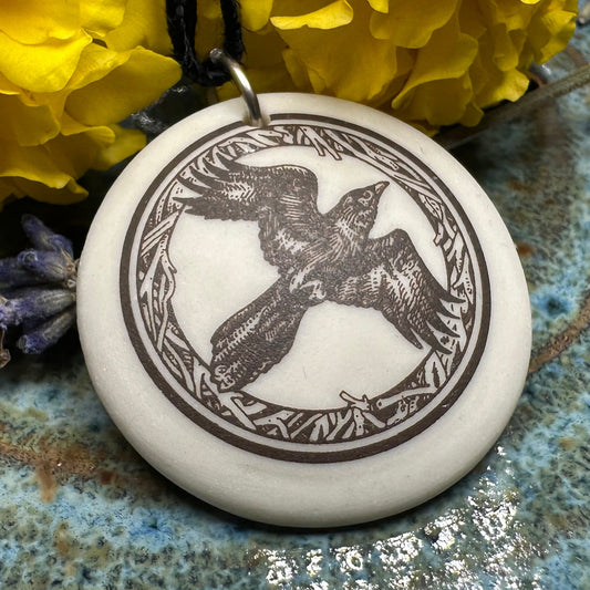 Artisan Raven Necklace - Handmade in the U.S.A.