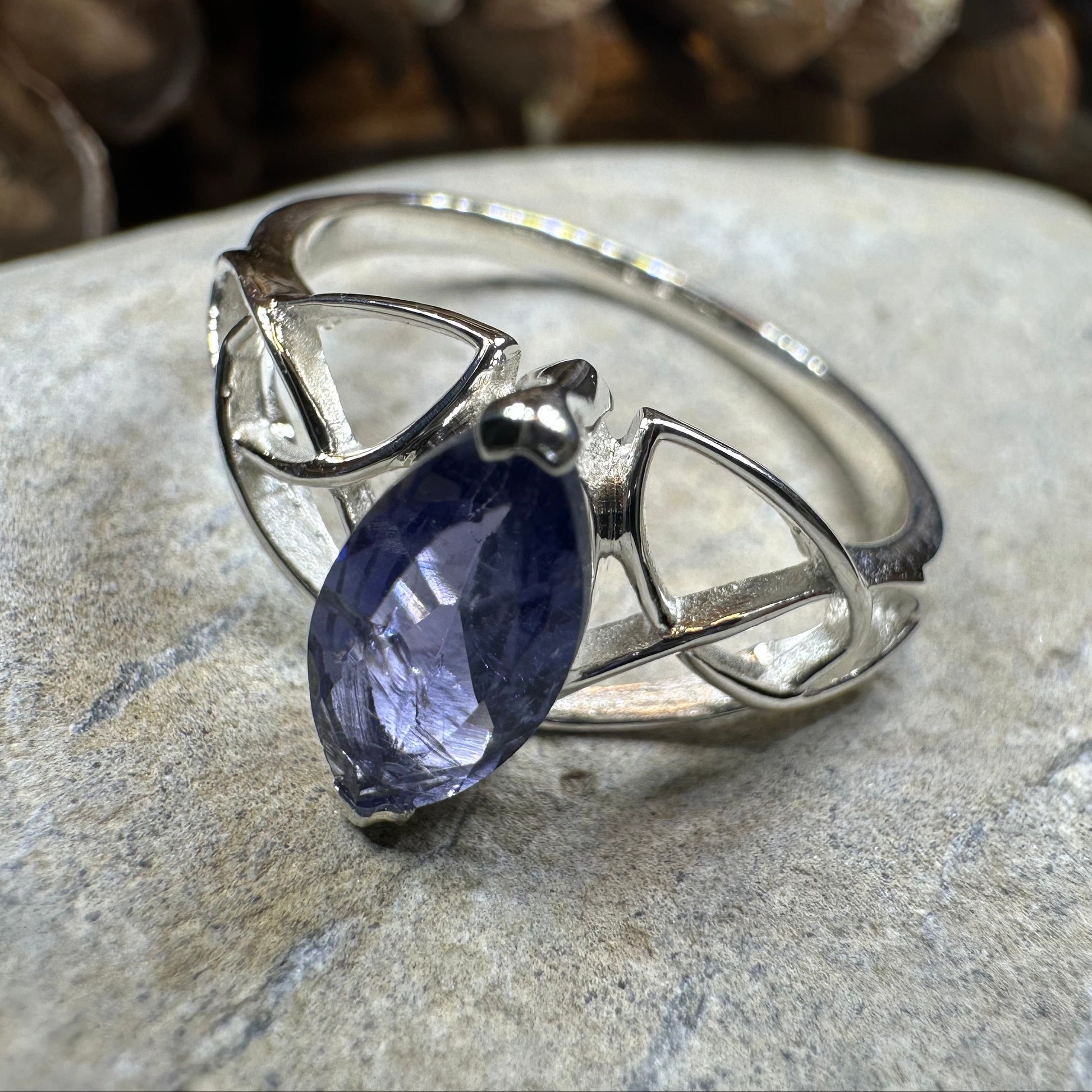 Millicent Celtic Trinity Knot Ring — view 19