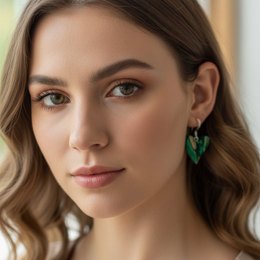 Heathergems Whimsical Hearts Earrings - Handmade in Scotland