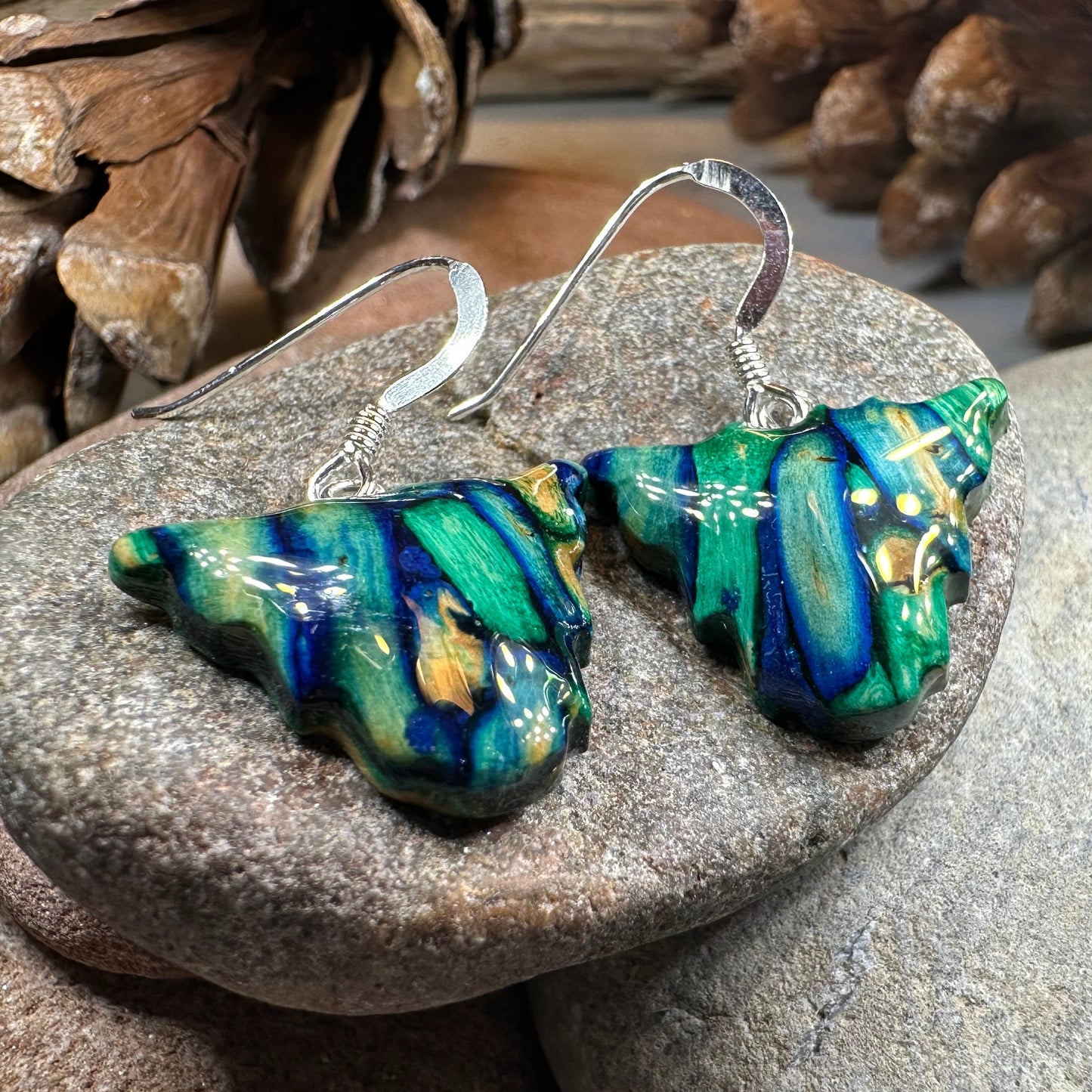 Heathergems Scottish Highland Cow Dangle Earrings - Handmade in Scotland