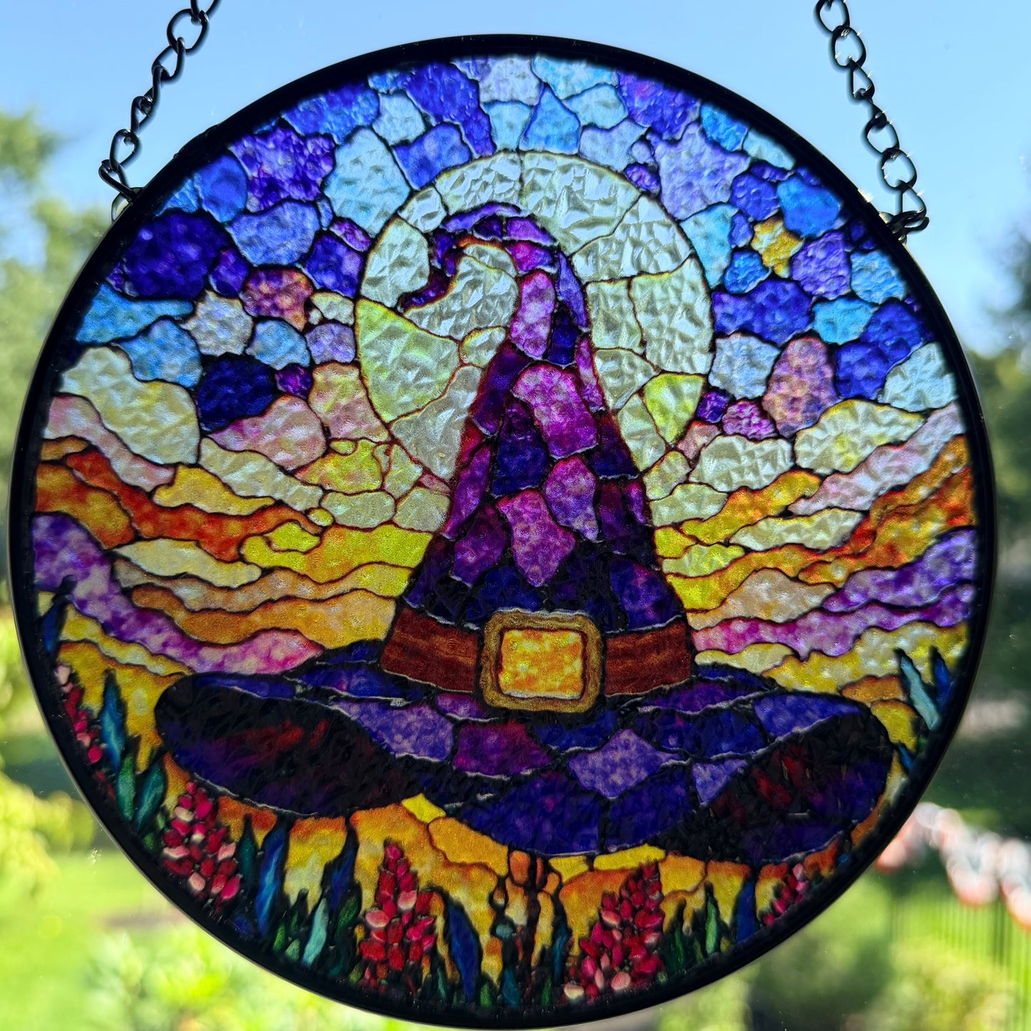 Purple Witch’s Hat Suncatcher