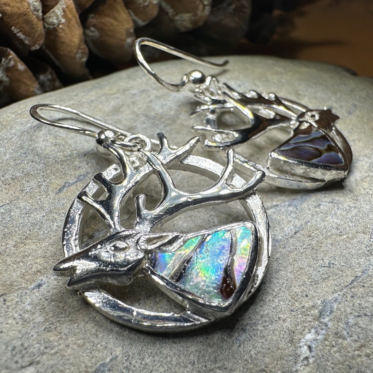 Scottish Stag of the Mist Earrings for Women