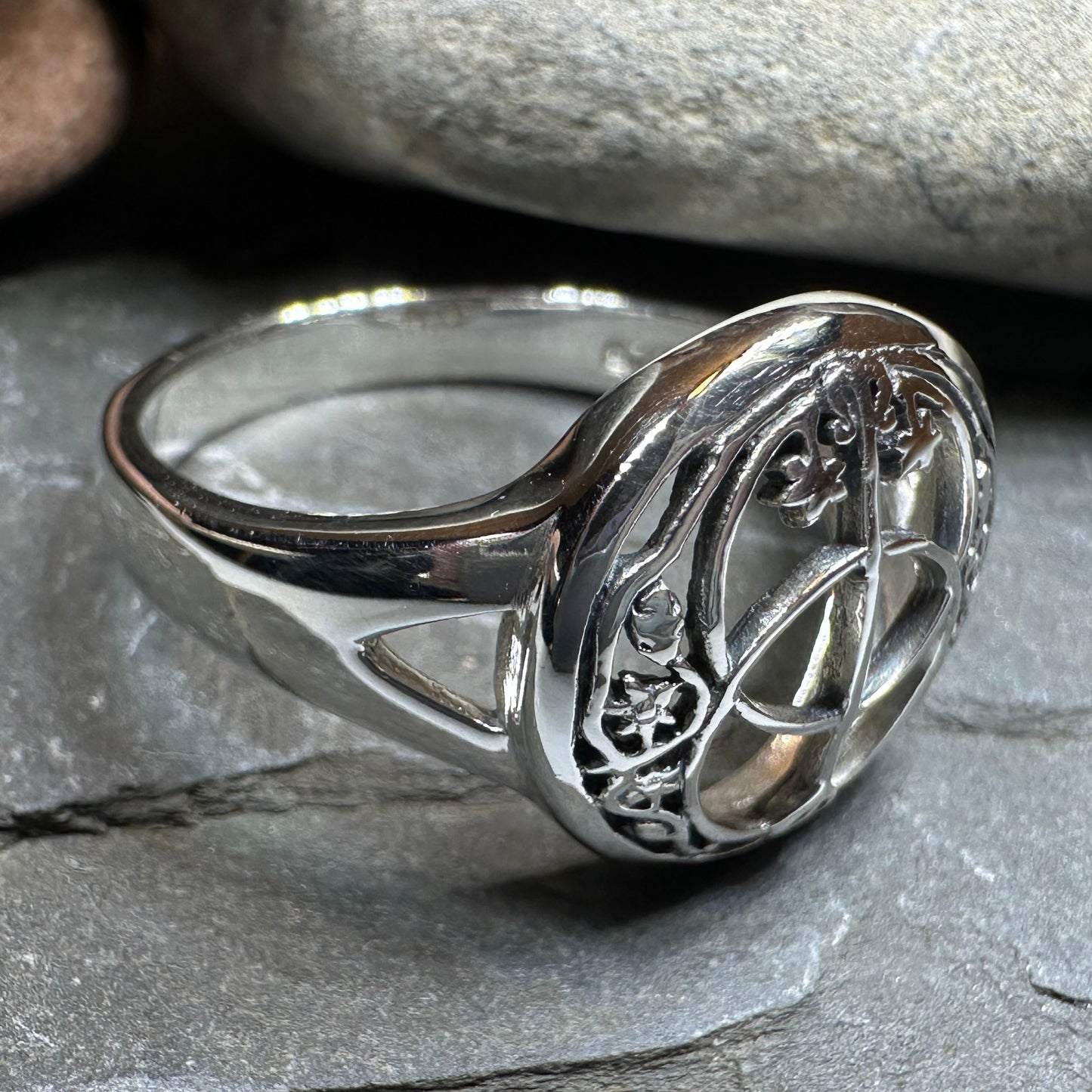 Chalice Well Ring in Sterling Silver