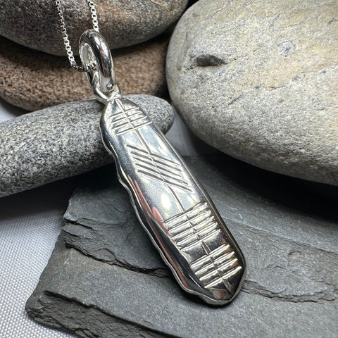 Load image into Gallery viewer, Gaelic Ireland Ogham Necklace - Made in Ireland
