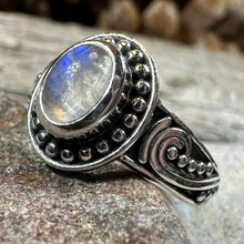 Load image into Gallery viewer, Galilah Celtic Moonstone Ring
