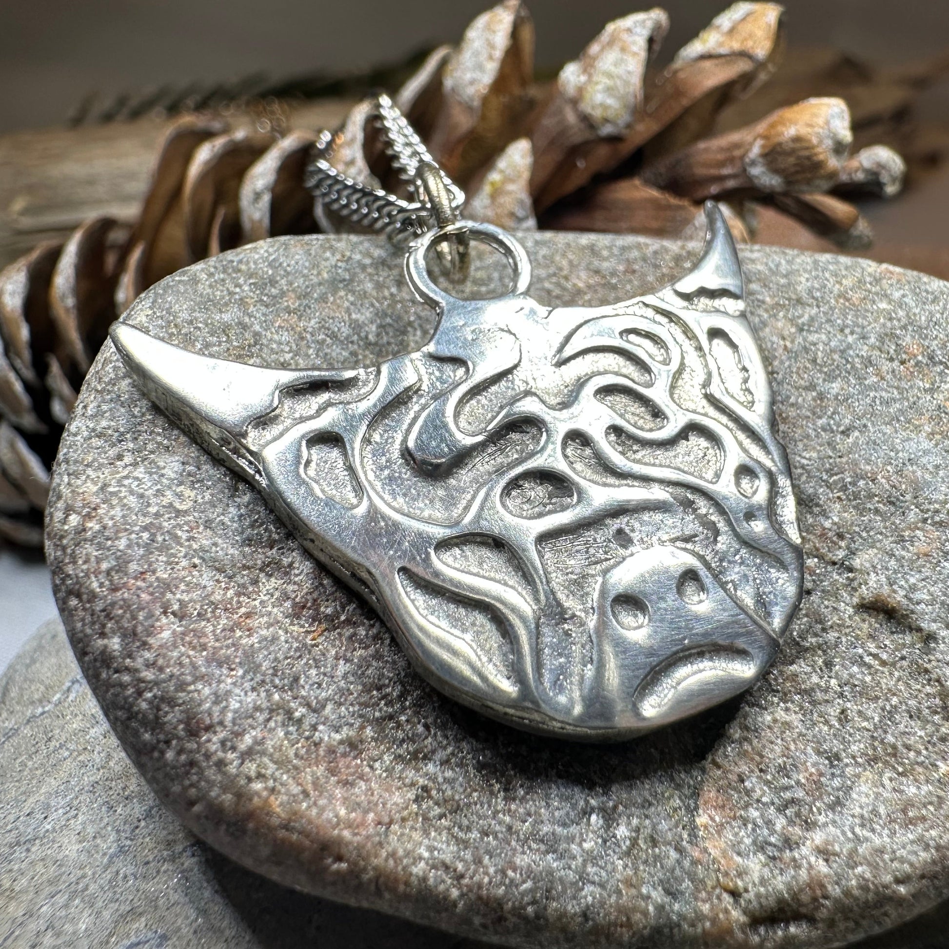 Hamish Highland Cow Necklace - Handmade in Scotland — view 11