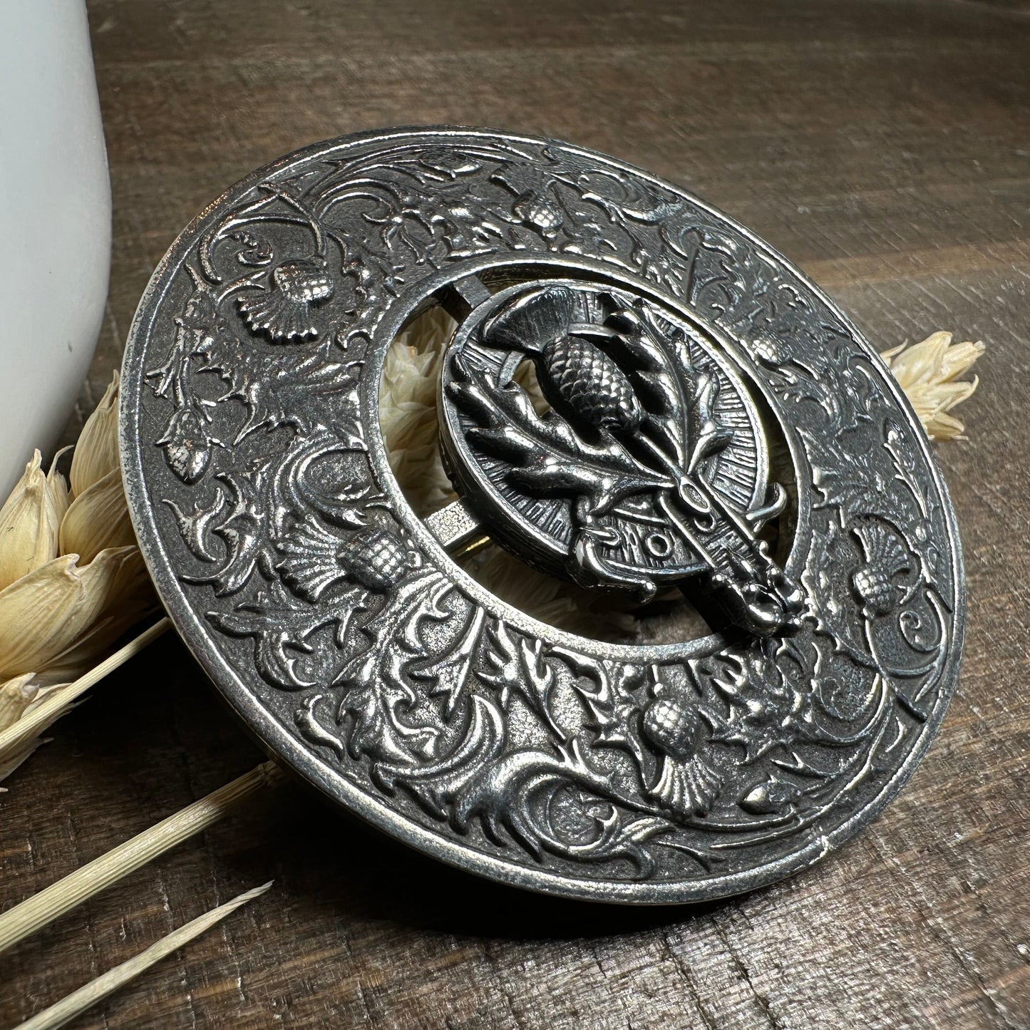 Regal Scotland Thistle Brooch - Handmade in Scotland