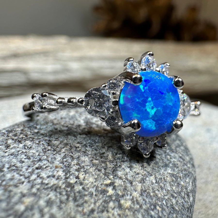 Enchanted Blue Opal Ring