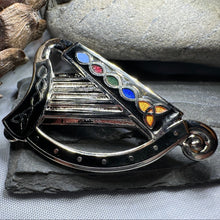 Load image into Gallery viewer, Celtic Harp Brooch
