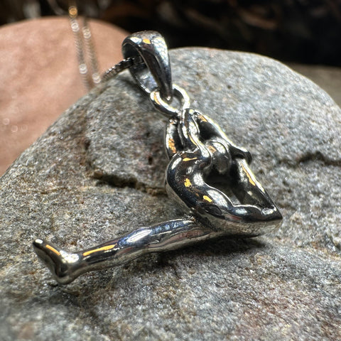 Load image into Gallery viewer, Yoga Pose Silver Necklace in Sterling Silver
