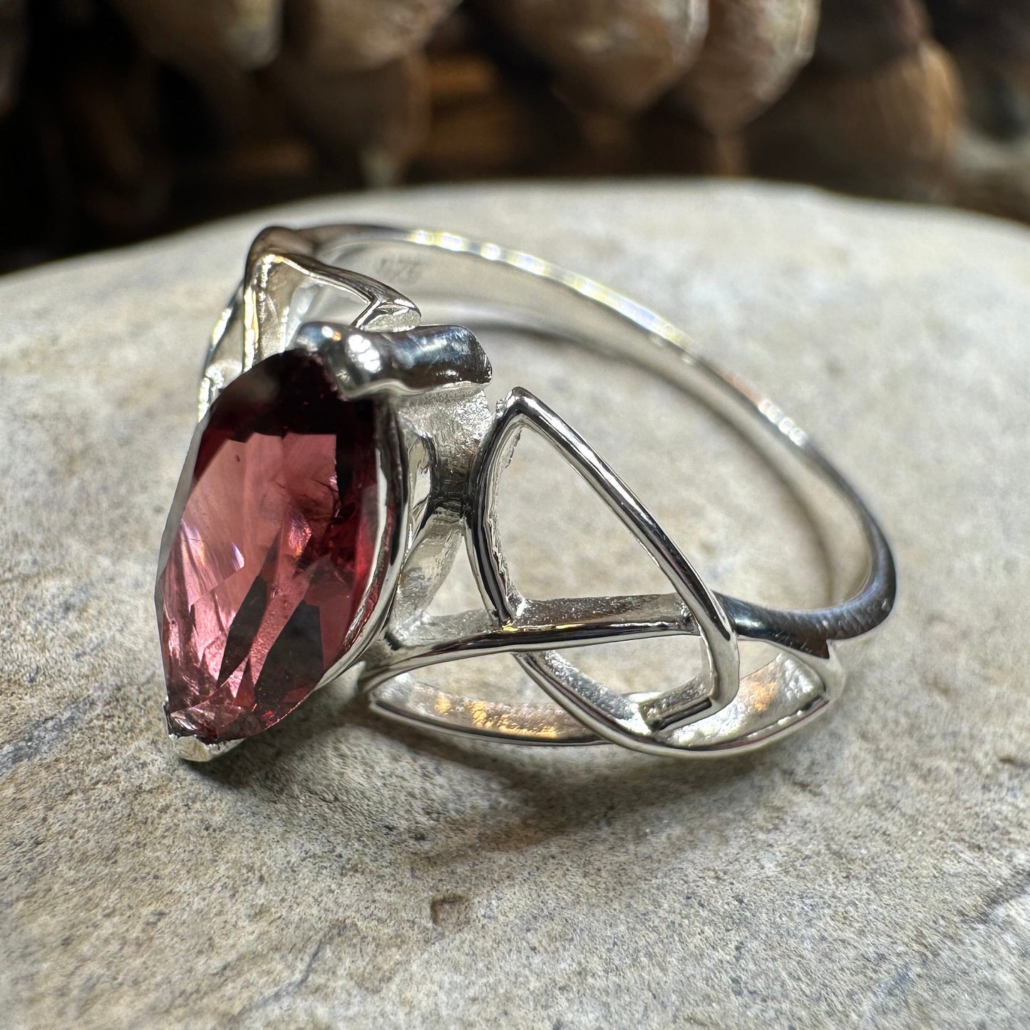 Millicent Celtic Trinity Knot Ring — view 20