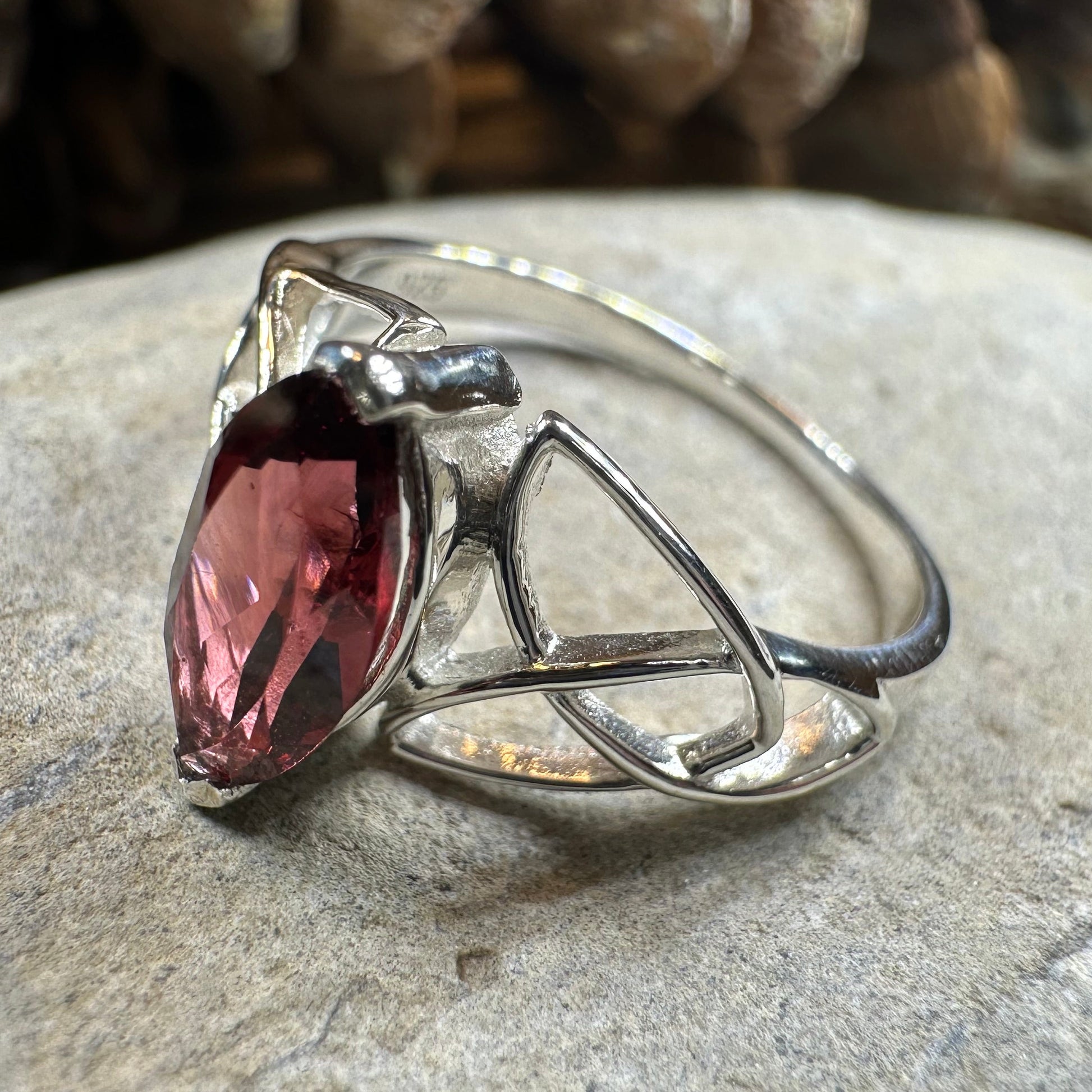 Millicent Celtic Trinity Knot Ring — view 20