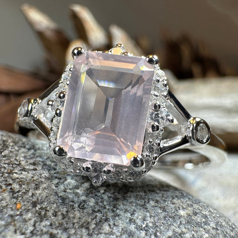 Load image into Gallery viewer, Tianna Rose Quartz Ring
