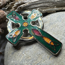 Load image into Gallery viewer, Ireland Celtic Cross Brooch
