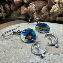 Load image into Gallery viewer, Colorful Cat Artisan Earrings
