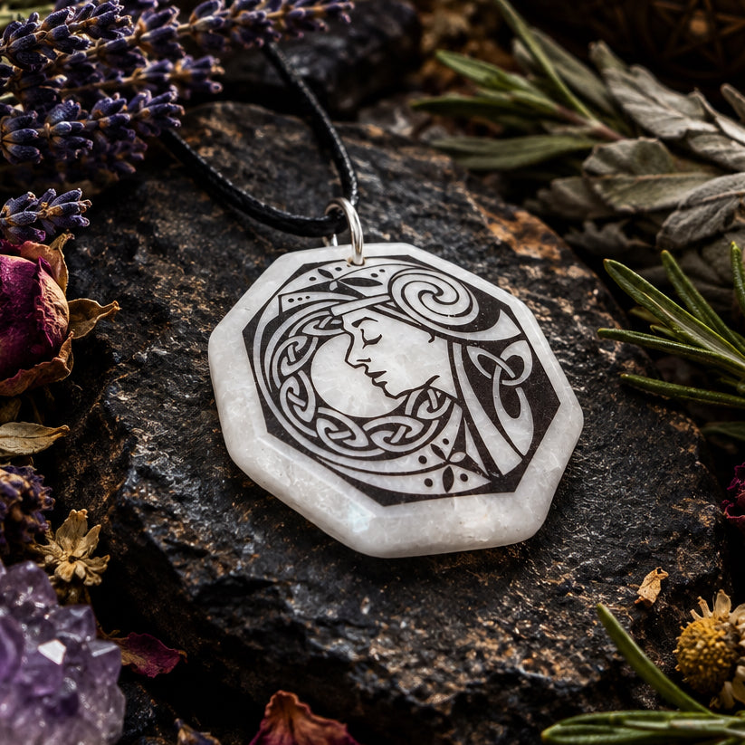 Artisan Brigantia Goddess Necklace - Handmade in the U.S.A.