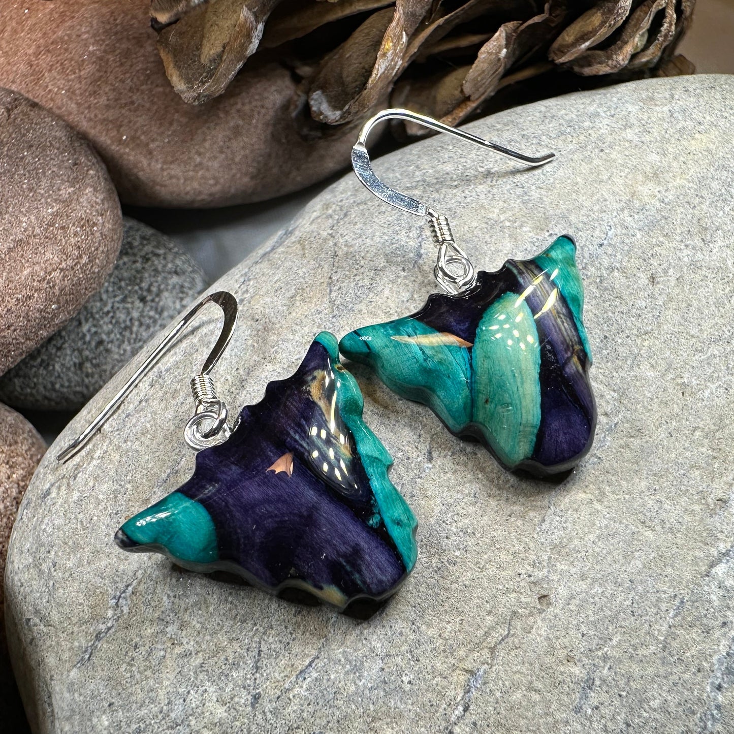 Heathergems Scottish Highland Cow Dangle Earrings - Handmade in Scotland