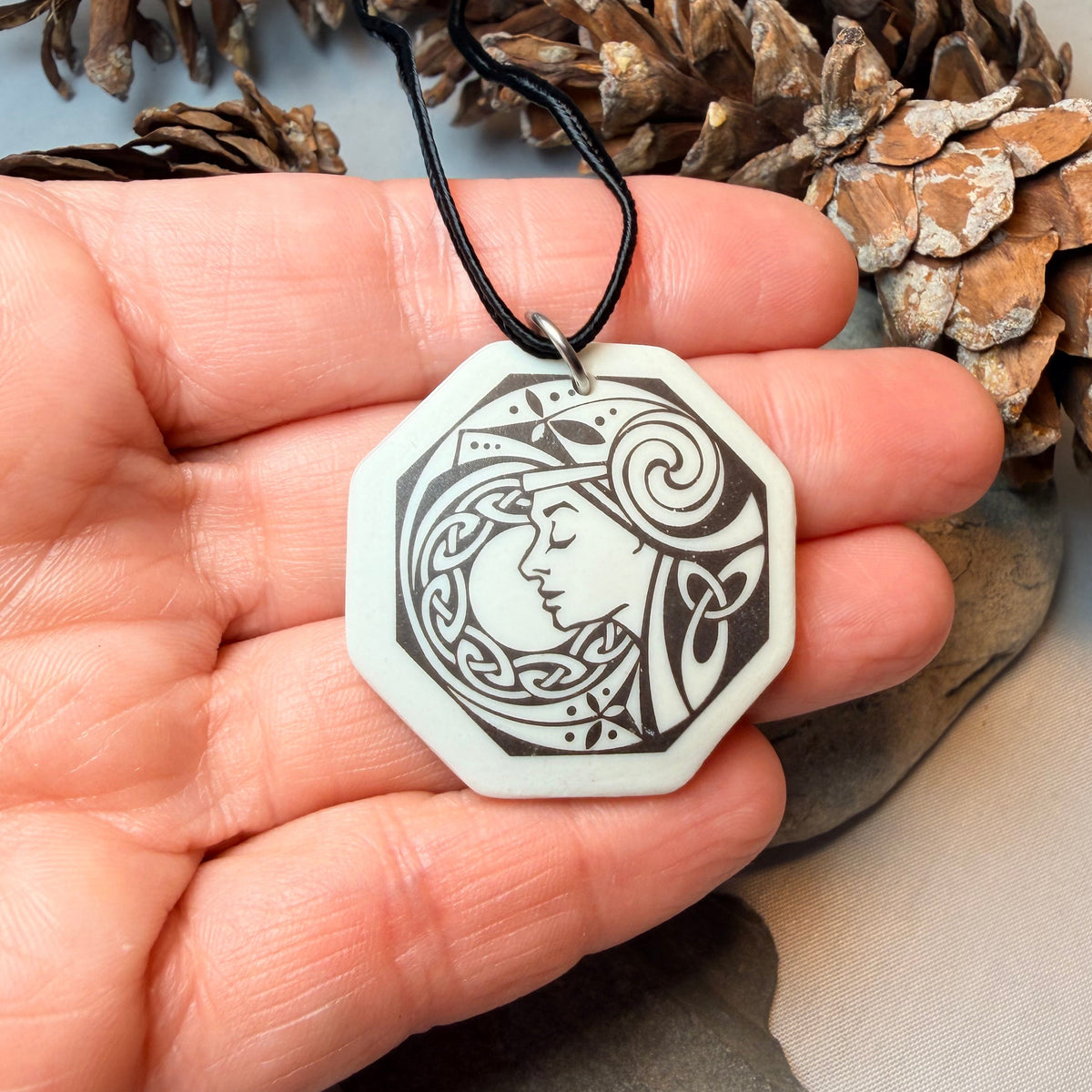 Artisan Brigantia Goddess Necklace - Handmade in the U.S.A.