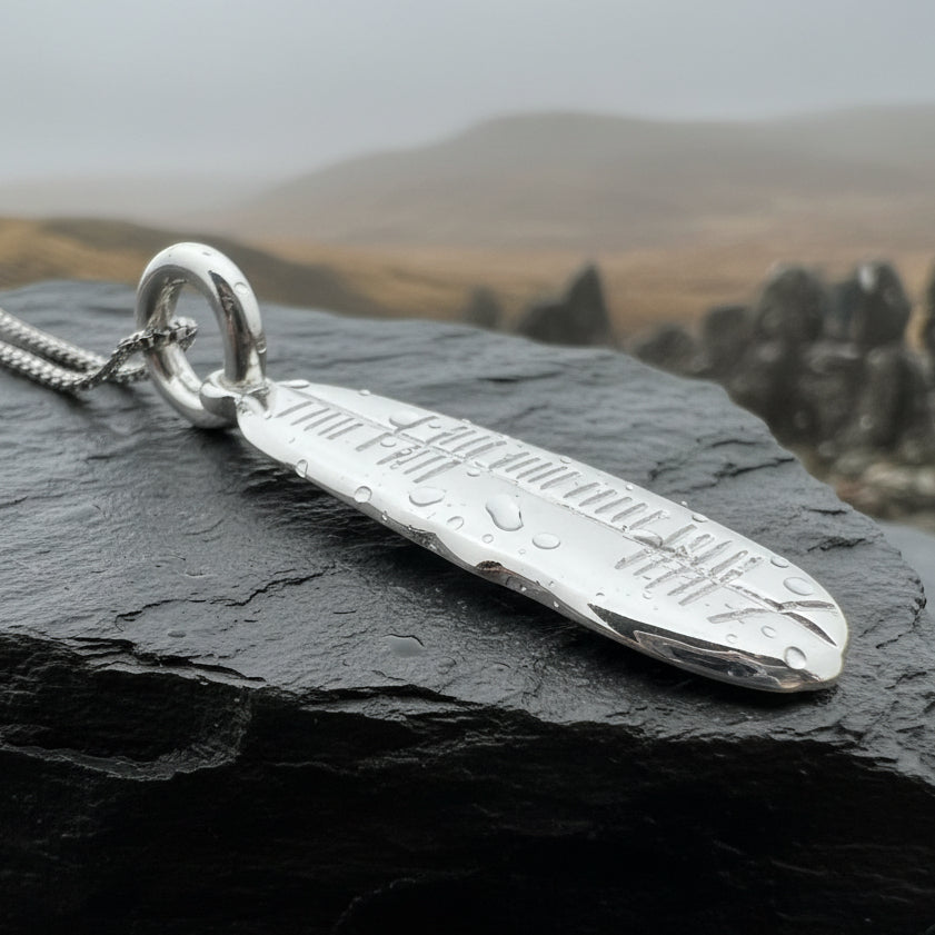 Gaelic Courage Ogham Necklace - Made in Ireland