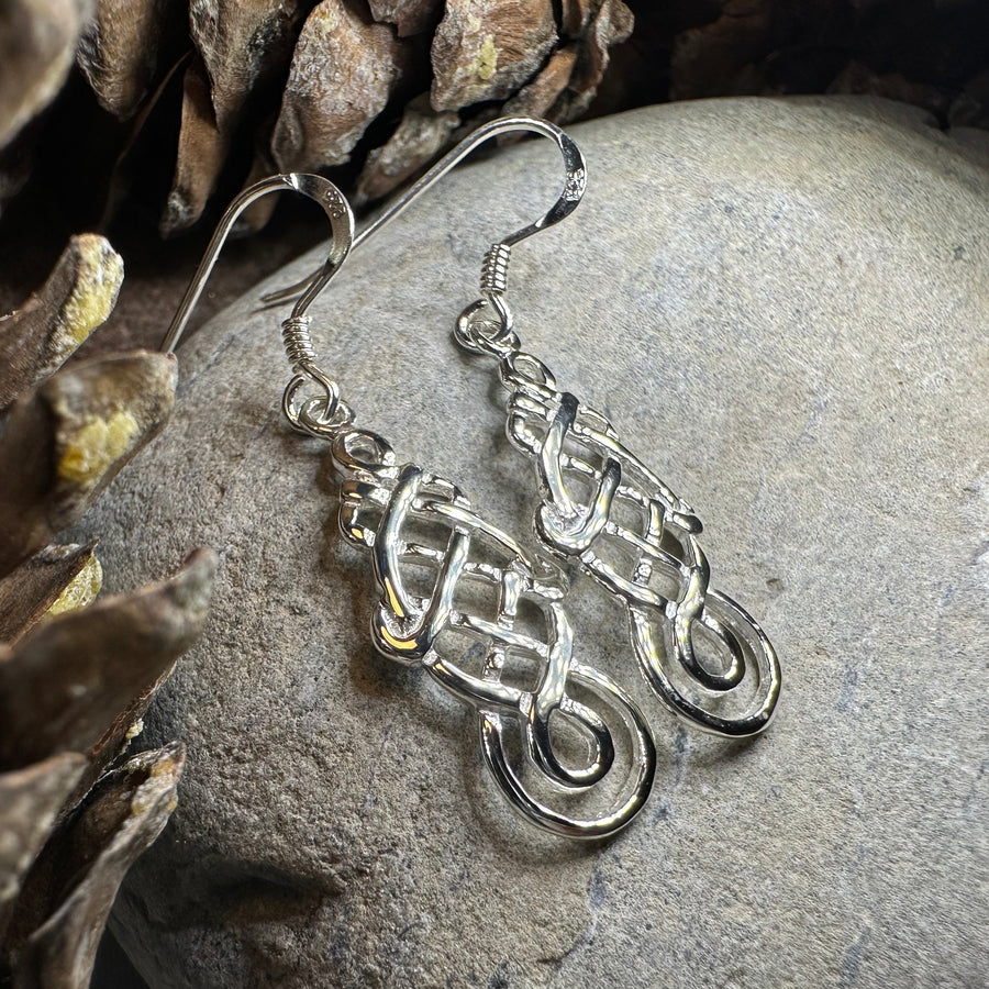Iorna Celtic Knot Earrings in Sterling Silver