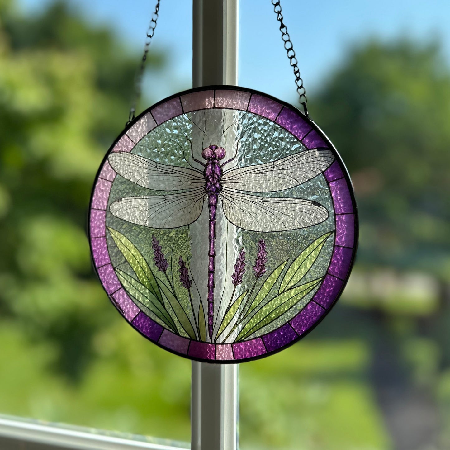 Lavender Dragonfly Suncatcher