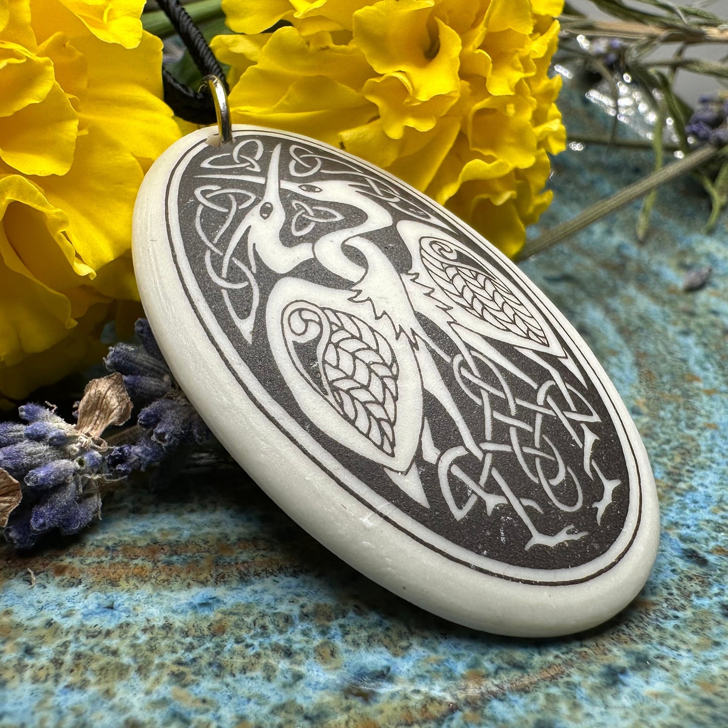 Artisan Celtic Birds Necklace - Handmade in the U.S.A.