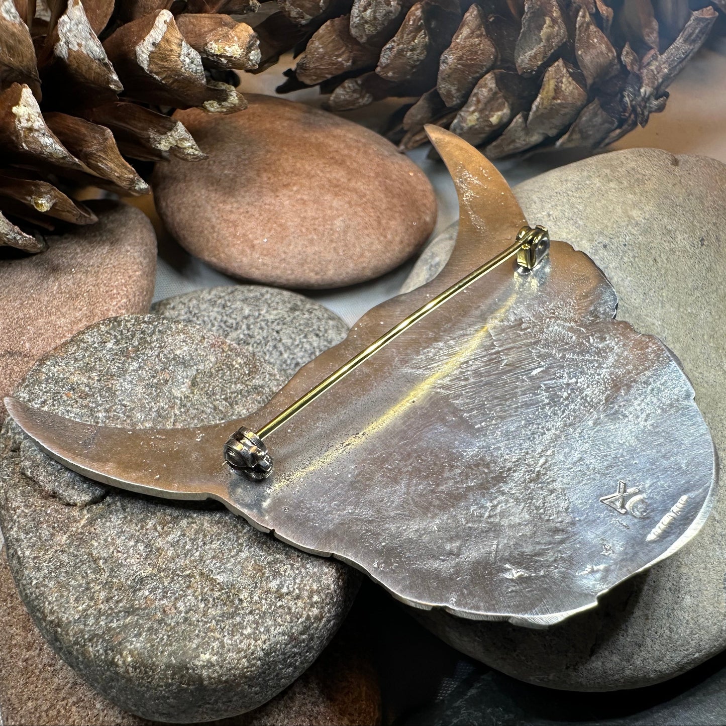 Large Celtic Highland Cow Brooch - Handmade in Scotland