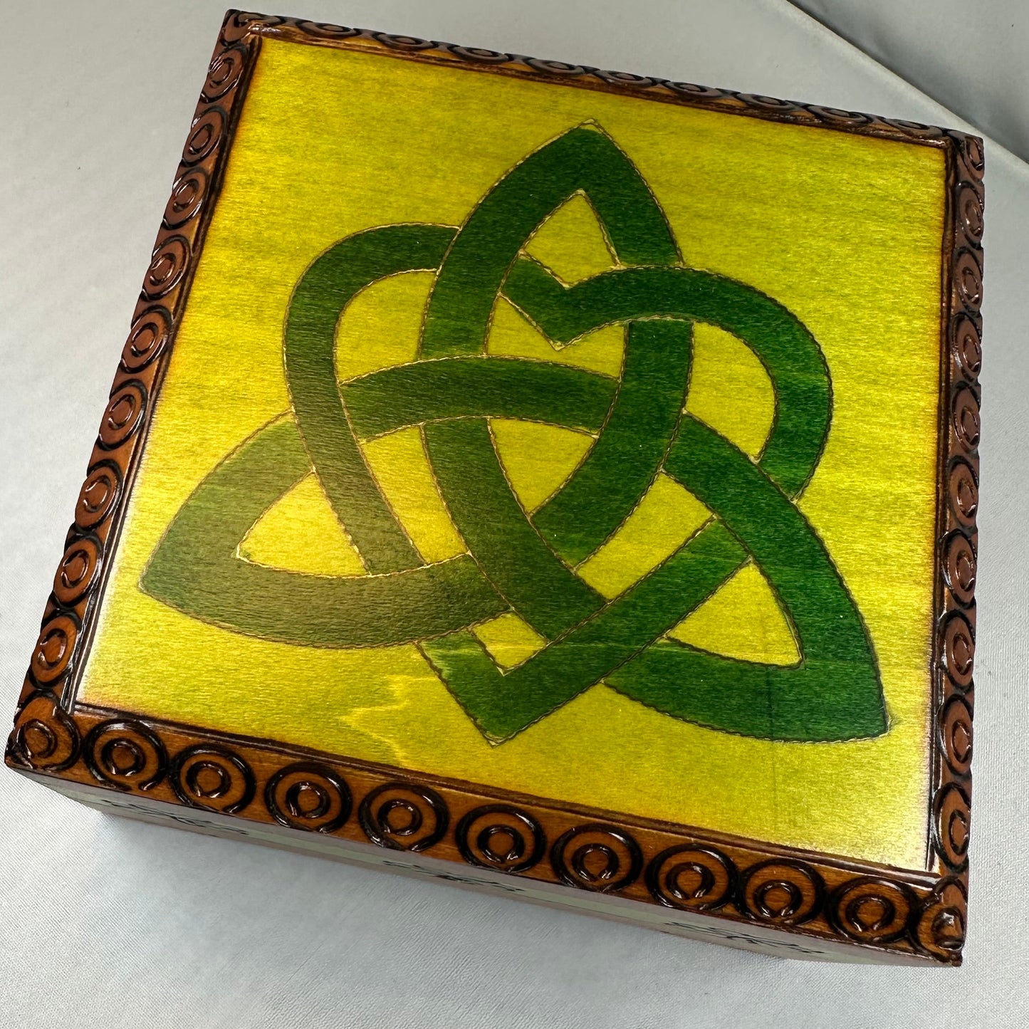 Celtic Love Knot Knot Keepsake Box - Handmade Wooden Box