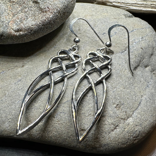 Ella Celtic Knot Earrings in Sterling Silver
